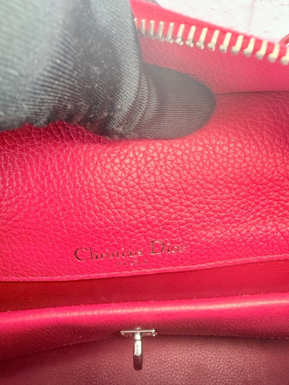 Christian Dior Open Bar Pink Leather Tote Handbag - Picture 13 of 15